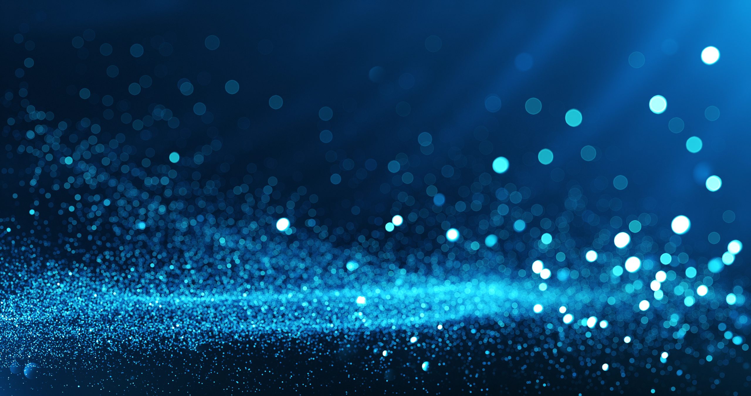 Defocused Particles Background (Blue)